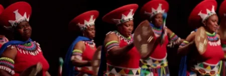 Groupe de danse et musique sud-africain