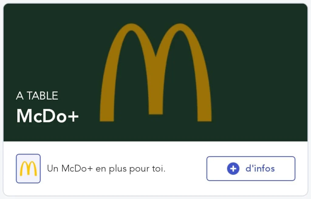 bonus MPG : McDo+