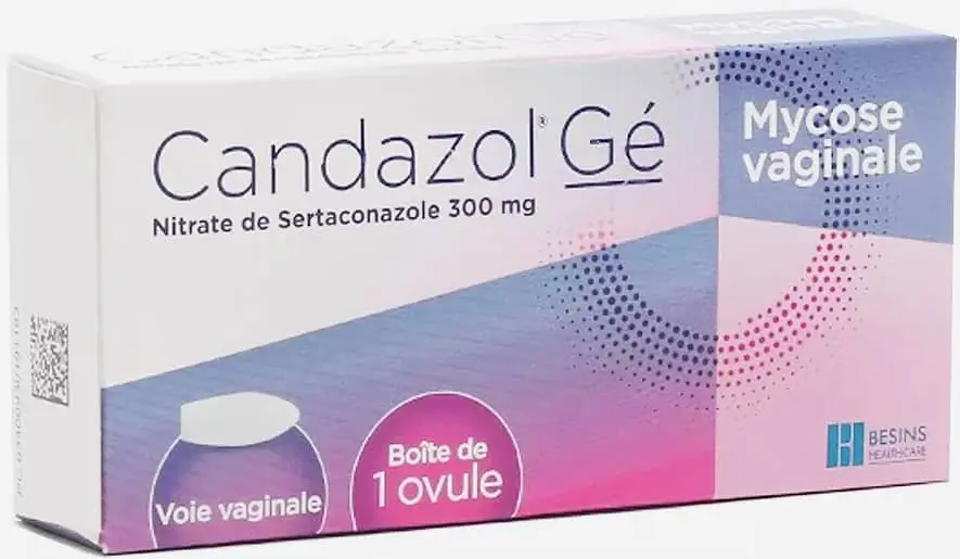 Candazol Gé Mycose Vaginale 300 mg (Besins) : médicament sans ordonnance contre les mycoses vaginales