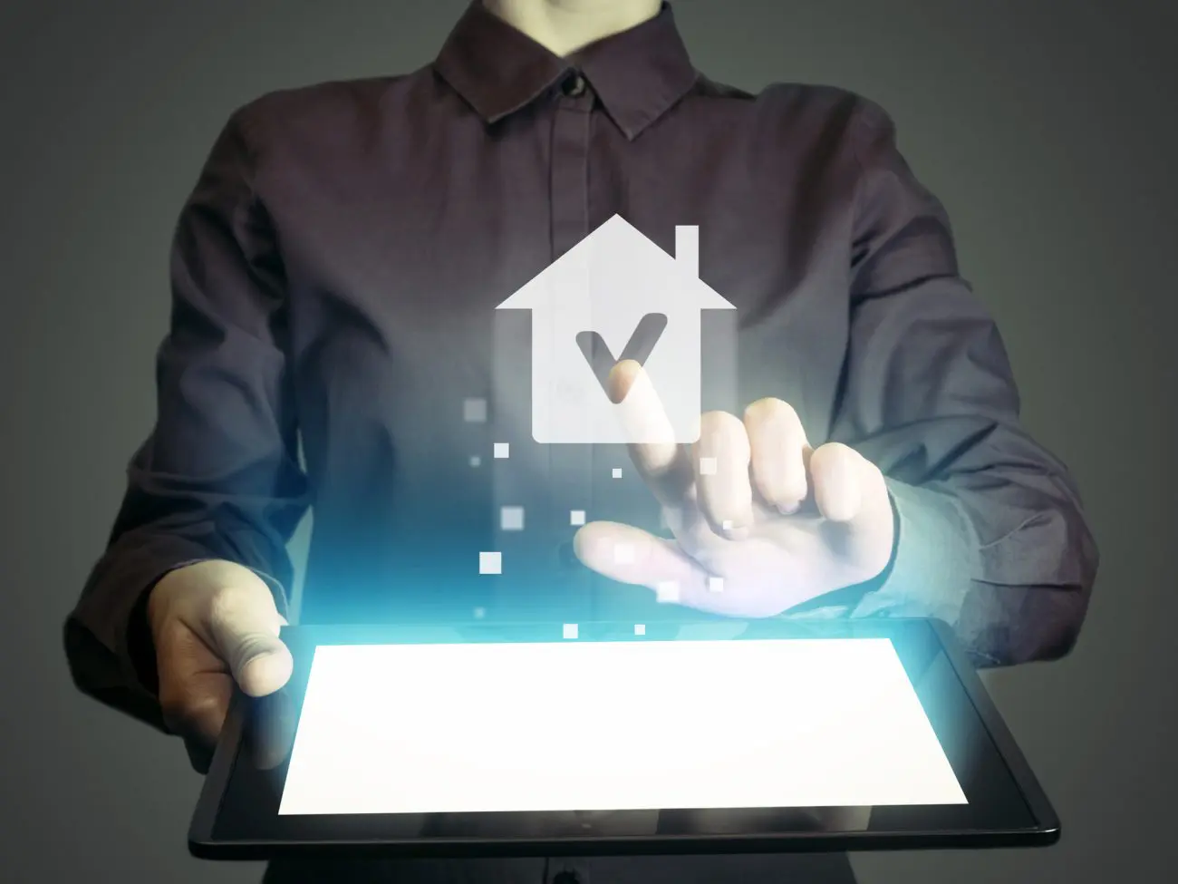 Illustration d'un CRM sur tablette