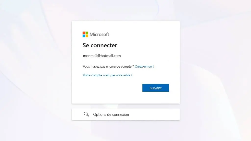 hotmail sign in connexion