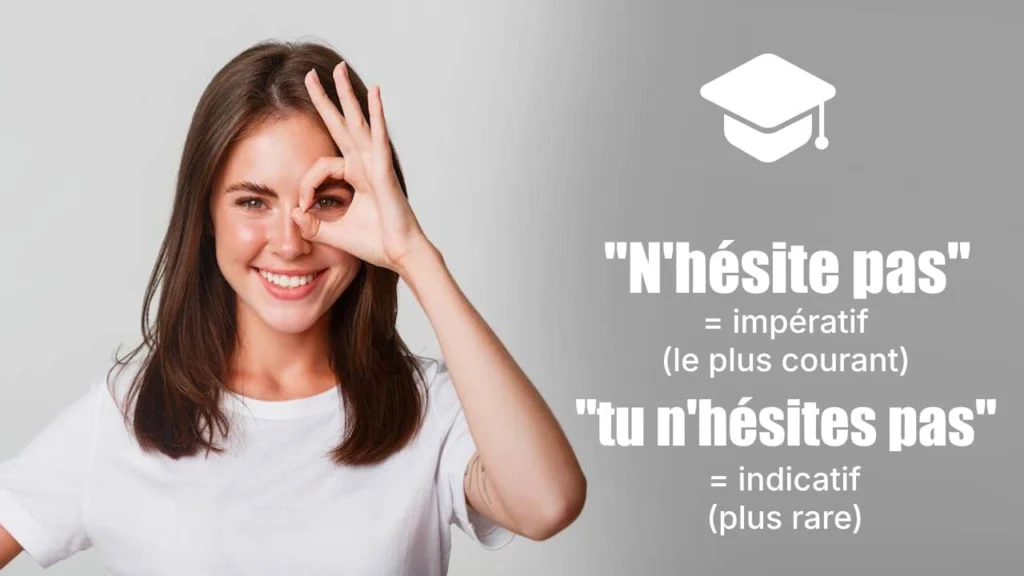 n'hésite pas ou n'hésites pas : la règle d'orthographe