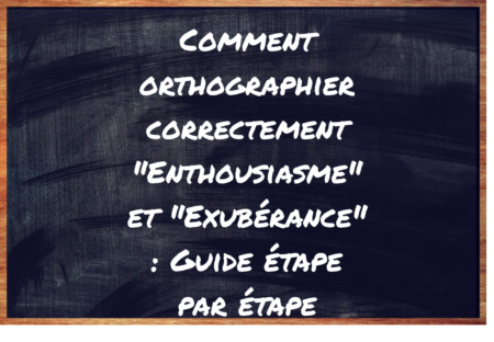 "Enthousiasme" ou "Exubérance" ?