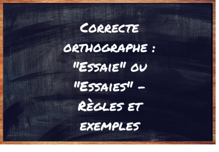 "Essaies" ou "Essaie" ?