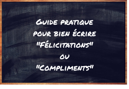 "Félicitations" ou "Compliments" ?