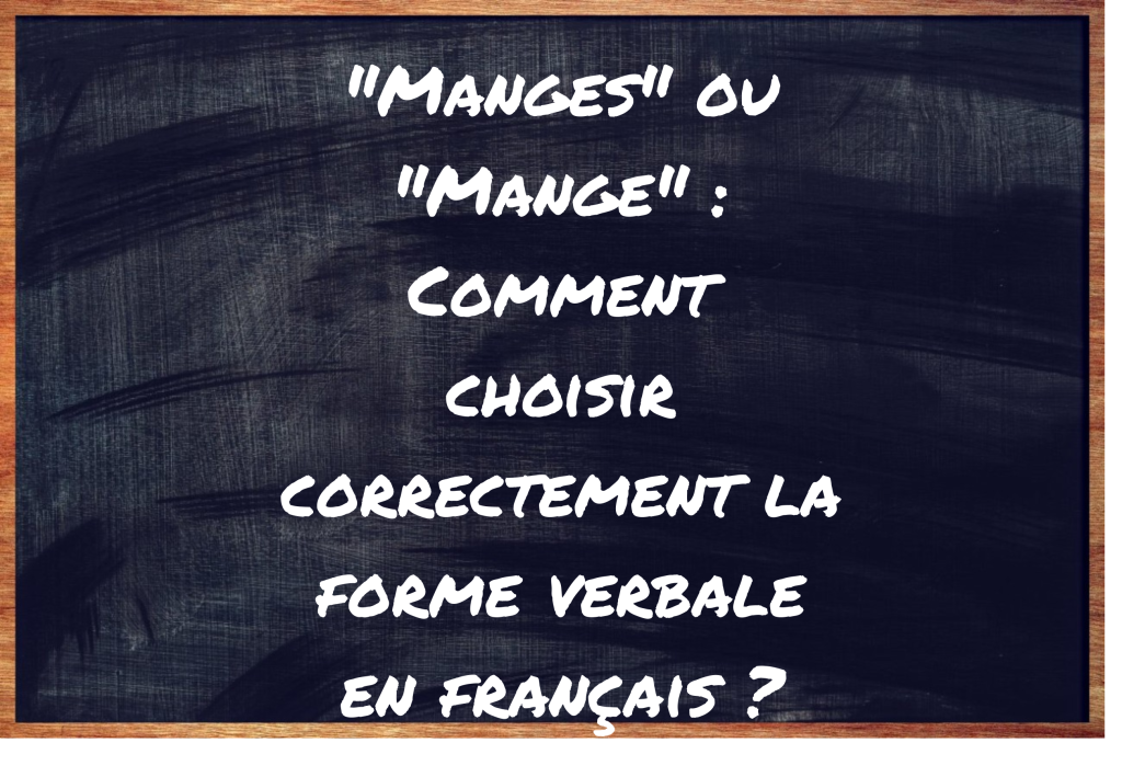"Manges" ou "Mange" ?