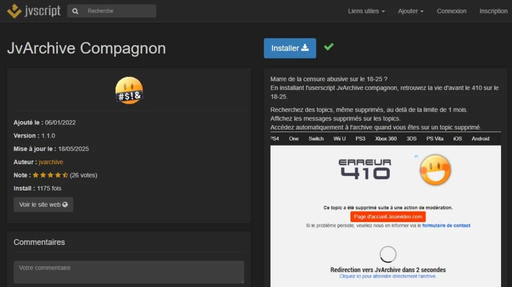 JvArchive Compagnon