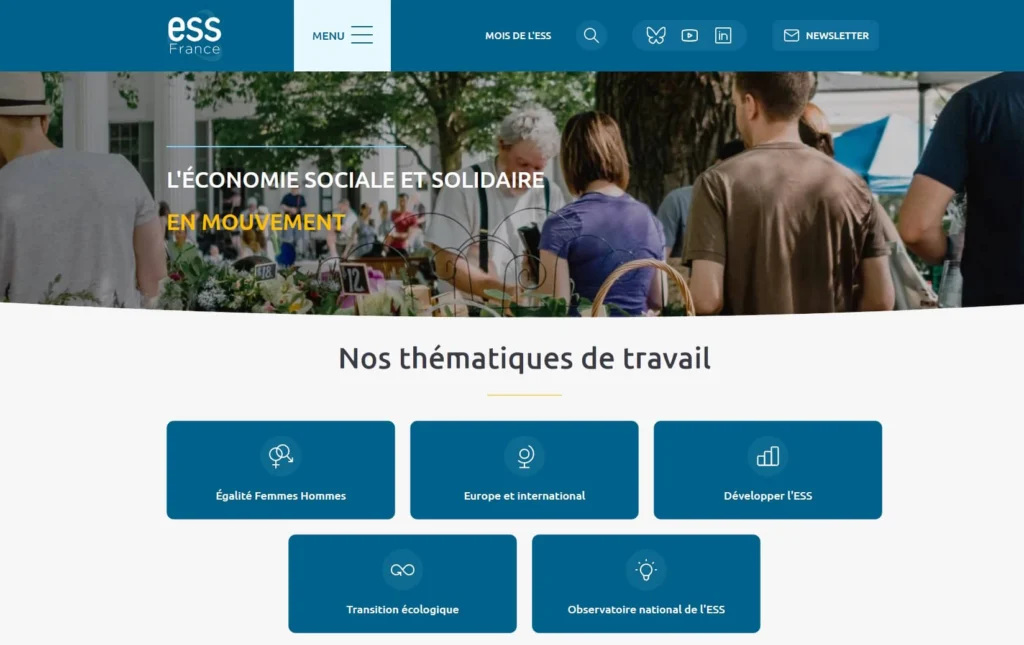 archives cncres ess france thématiques de travail