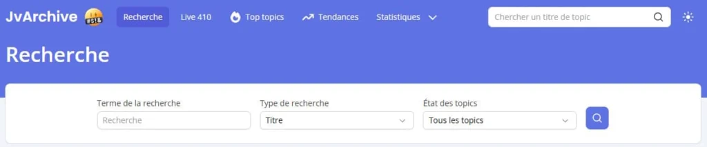 jvarchive recherche