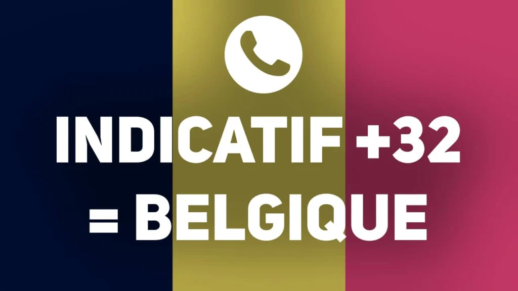 indicatif pays 32 Belgique