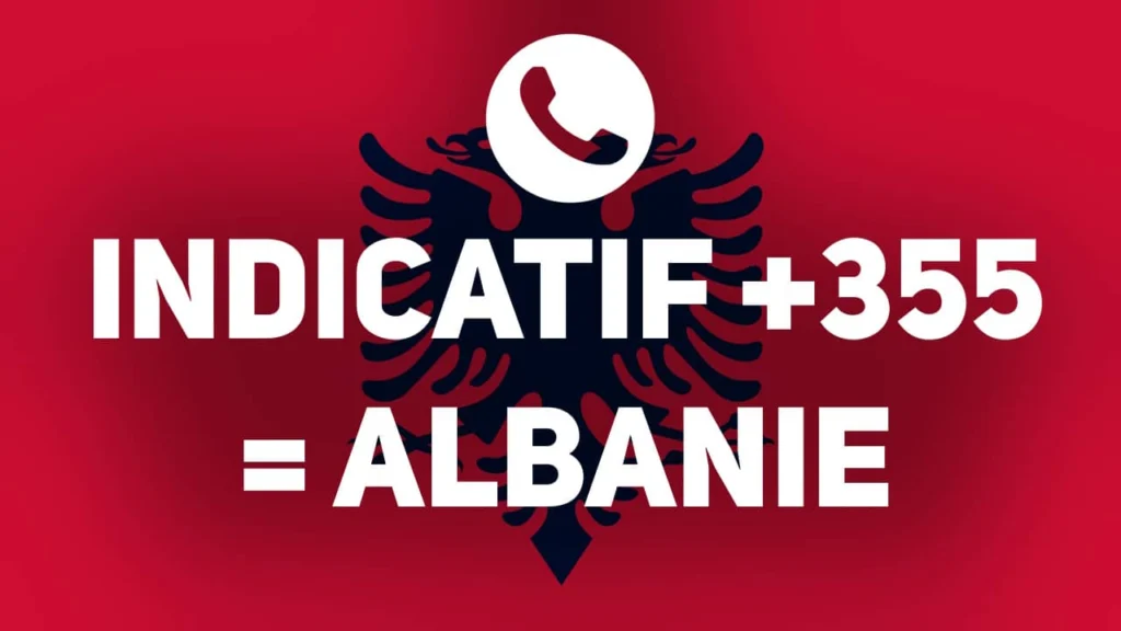 indicatif pays 355 Albanie