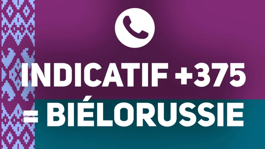 indicatif pays 375 Biélorussie