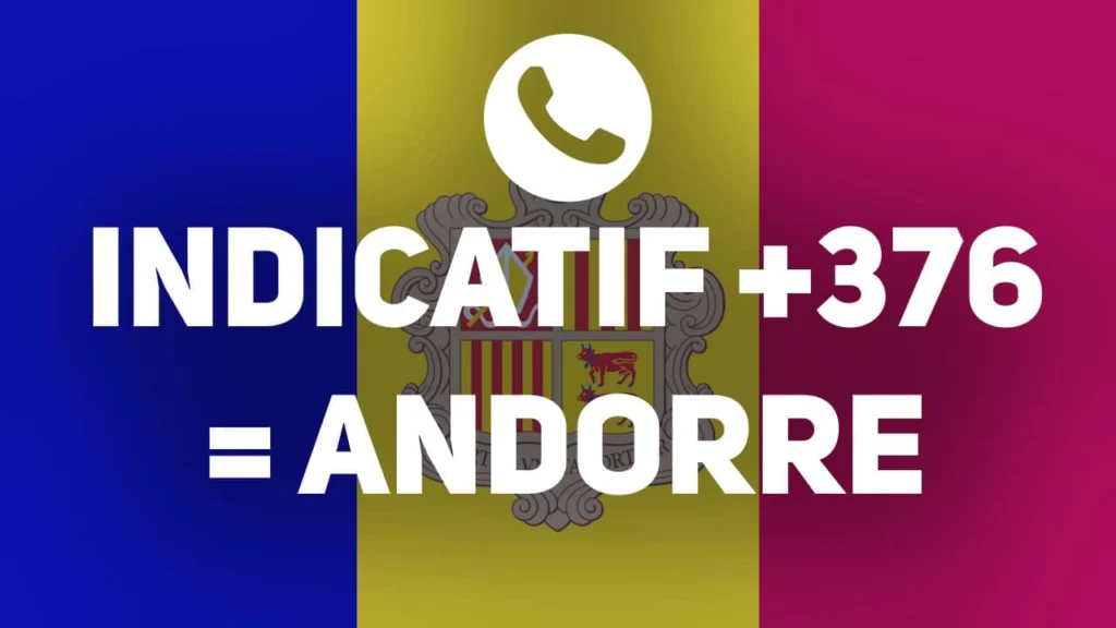 indicatif pays 376 Andorre