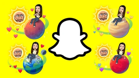 Planète Snapchat : système solaire snap