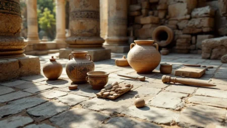 Un objet qui indique un monument Noviodunum