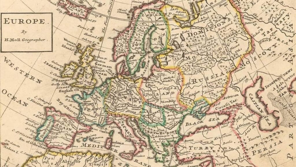 ancienne carte de l'Europe