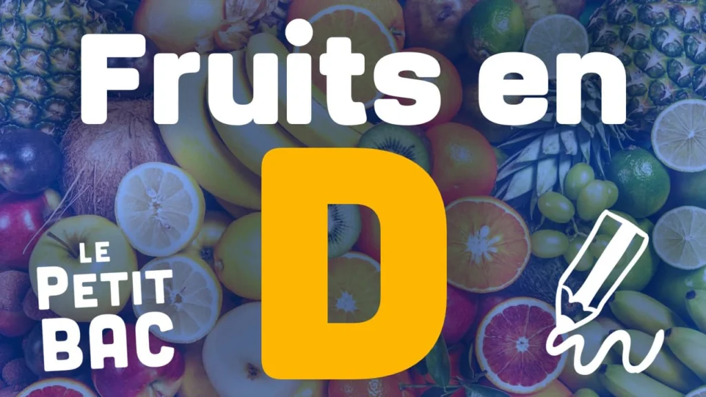 fruit en d petit bac