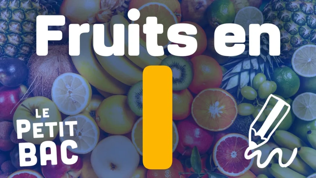 fruit en i petit bac