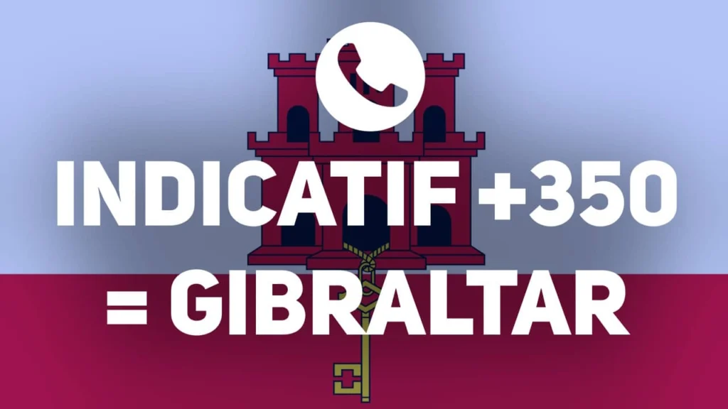 indicatif pays 350 Gibraltar