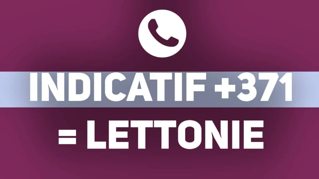 indicatif pays 371 Lettonie