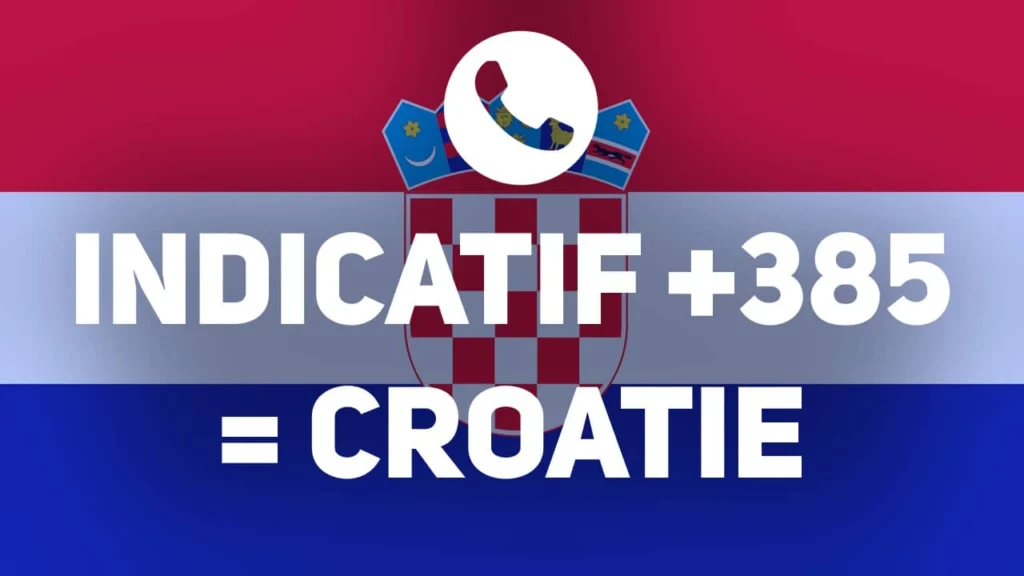 indicatif pays 385 Croatie