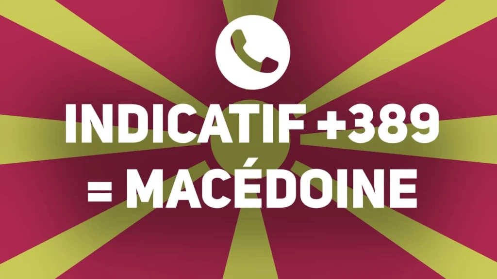 indicatif pays 389 Macédoine