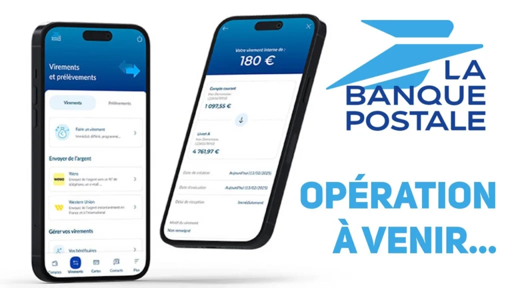 virement la banque postale : opération à venir