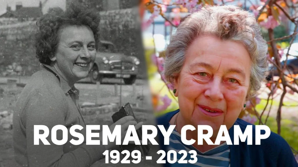Quelle est l’année de naissance de l’archéologue Rosemary Cramp ? Quelle est l'année de naissance de l'archéologue Rosemary Cramp