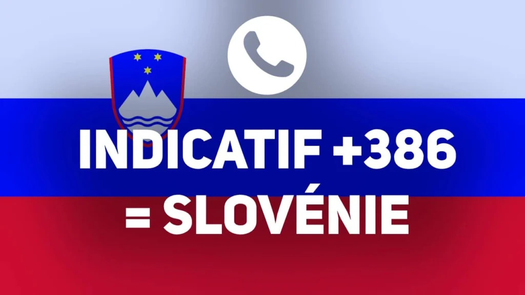indicatif pays 386 Slovénie