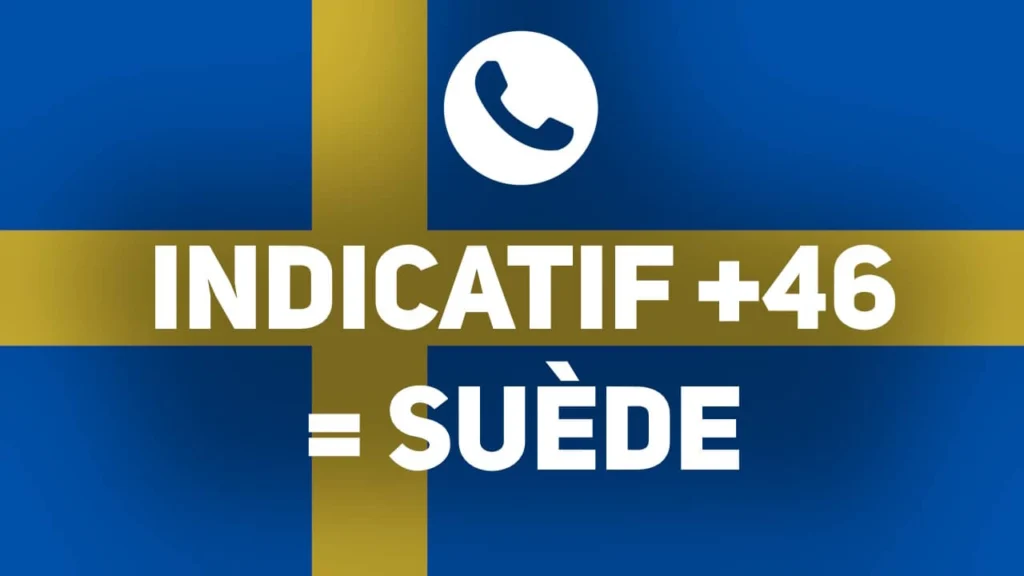 indicatif pays 46 Suède